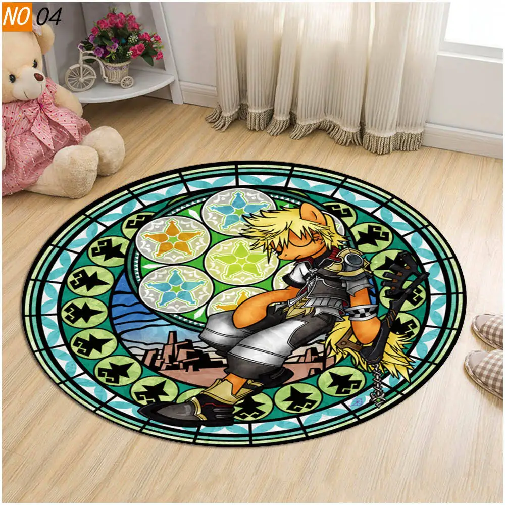 Детская комната мультяшный напольный ковер сердце королевы стеклянный дверь