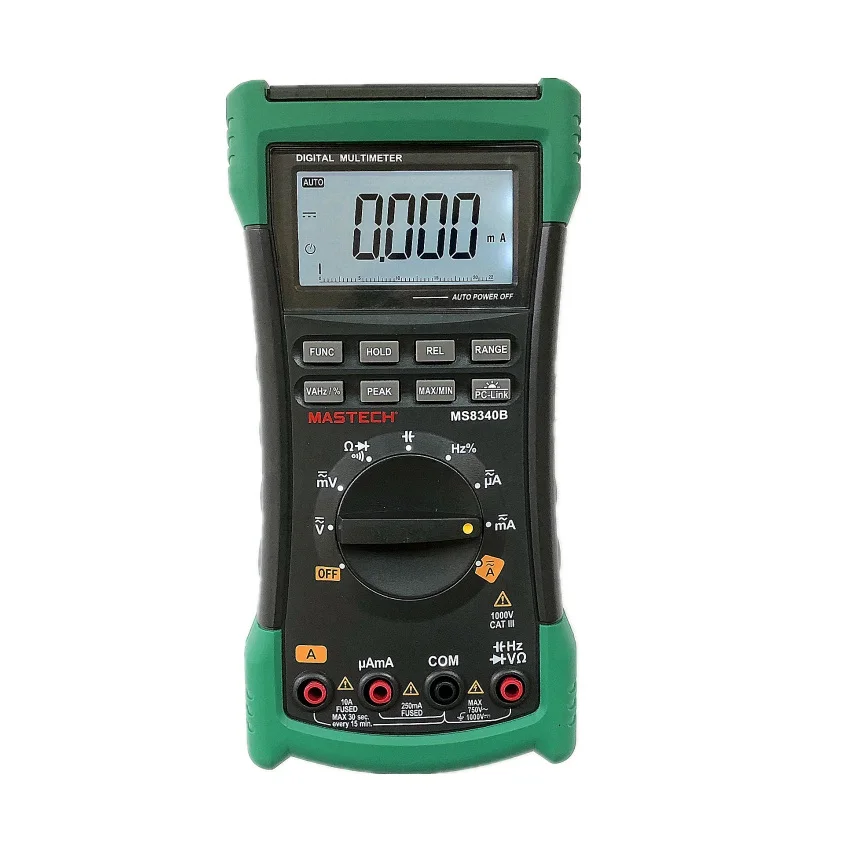 MASTECH MS8340B Цифровой мультиметр 22000 отсчетов Автоматический диапазон True RMS DMM Емкость Частота тест USB интерфейс метр тесты ers