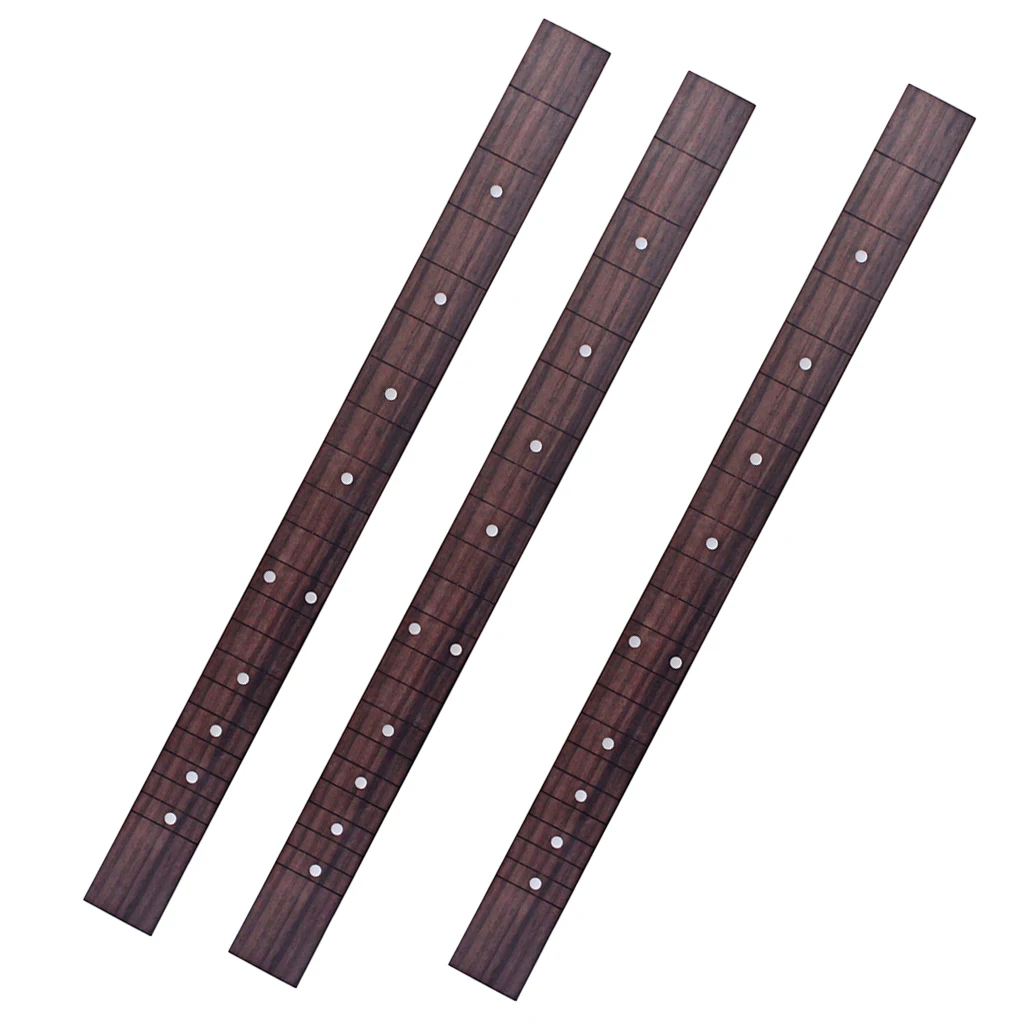 3 Pieces Rosewood 21 Frets String Cigar Box Guitar Fretboard Fingerboard | Спорт и развлечения
