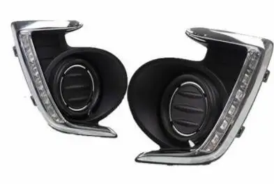 DRL для Mitsubishi Attrage Mirage G4 2012 2013 светодиодный фары дневного света противотуманных фар с поворотник