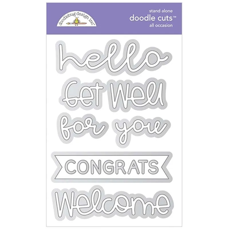 

Hello Welcome Congrats Letters Metal Cutting Dies Scrapbooking Stencil Craft Mold DIY Decoration Die Cut New Arrival Template