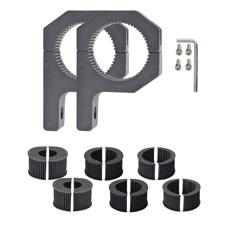 1 Set Bracket Only Светодиодный светильник 5 режимов 20 дюймов 288 Вт трехрядный двухцветный светодиодный светильник 12 в 24 в дневной ходовой противотуманный светильник s для Ford Focus 2 ATV SUV - Цвет: 1 Set Bracket Only