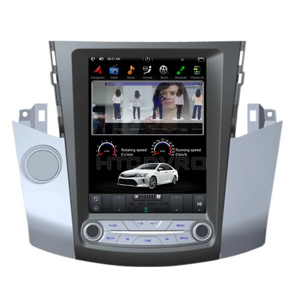 YMODVHT 10 4 дюйма Telsa стиль вертикальный экран четырехъядерный Android 7 1 2 Гб RAM