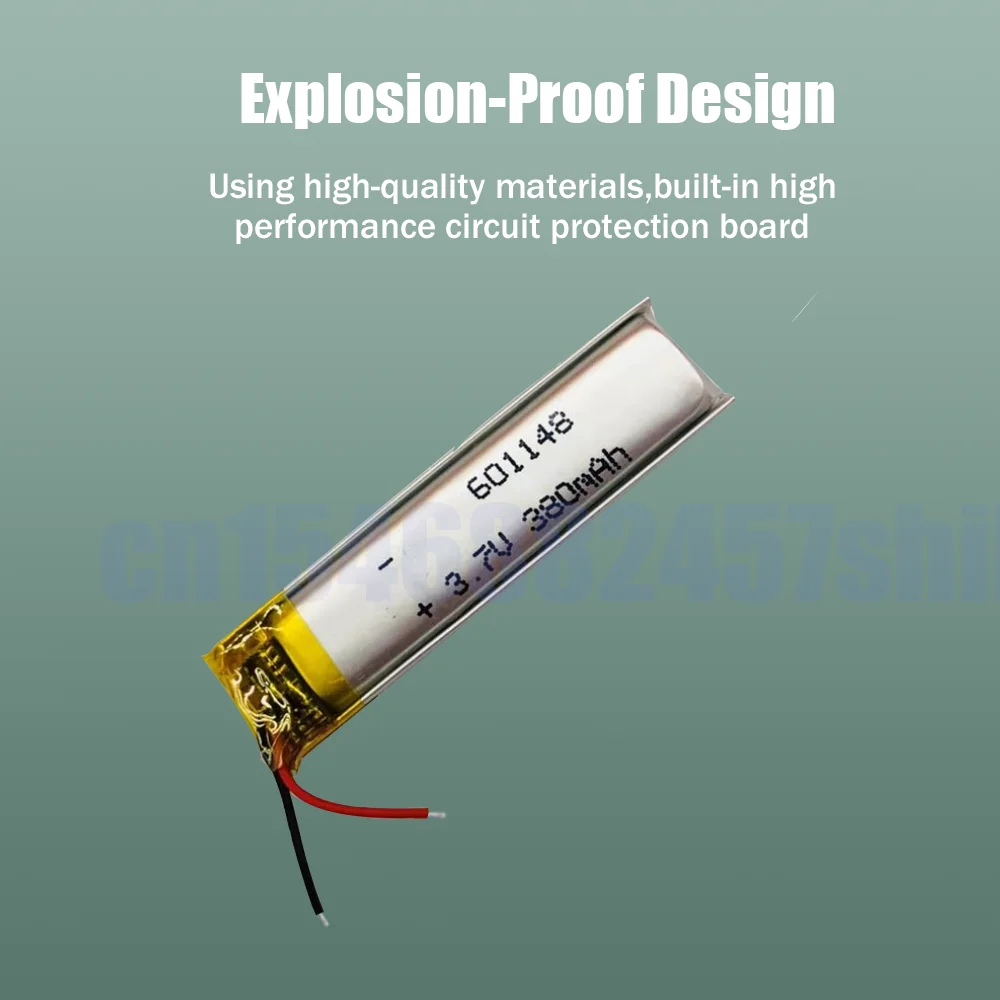 Литий-полимерная перезаряжаемая литий-ионная батарея 3 7 в 380 мАч для MP3 MP4 MP5 GPS |