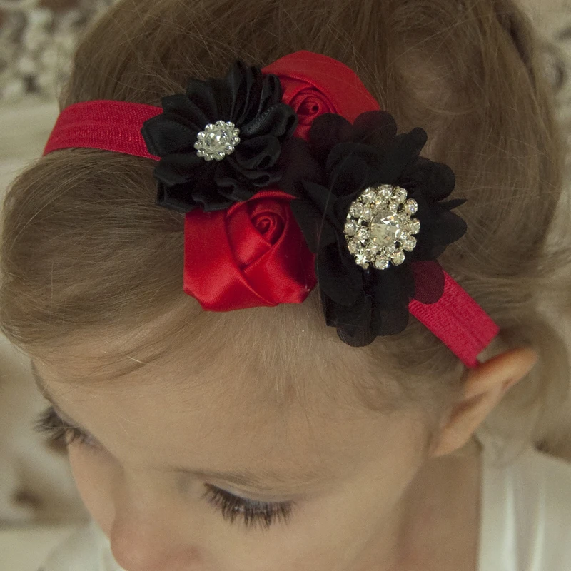 1 шт. шифоновая повязка на голову с цветами|hair accessories|elastic headbandsflower headband |