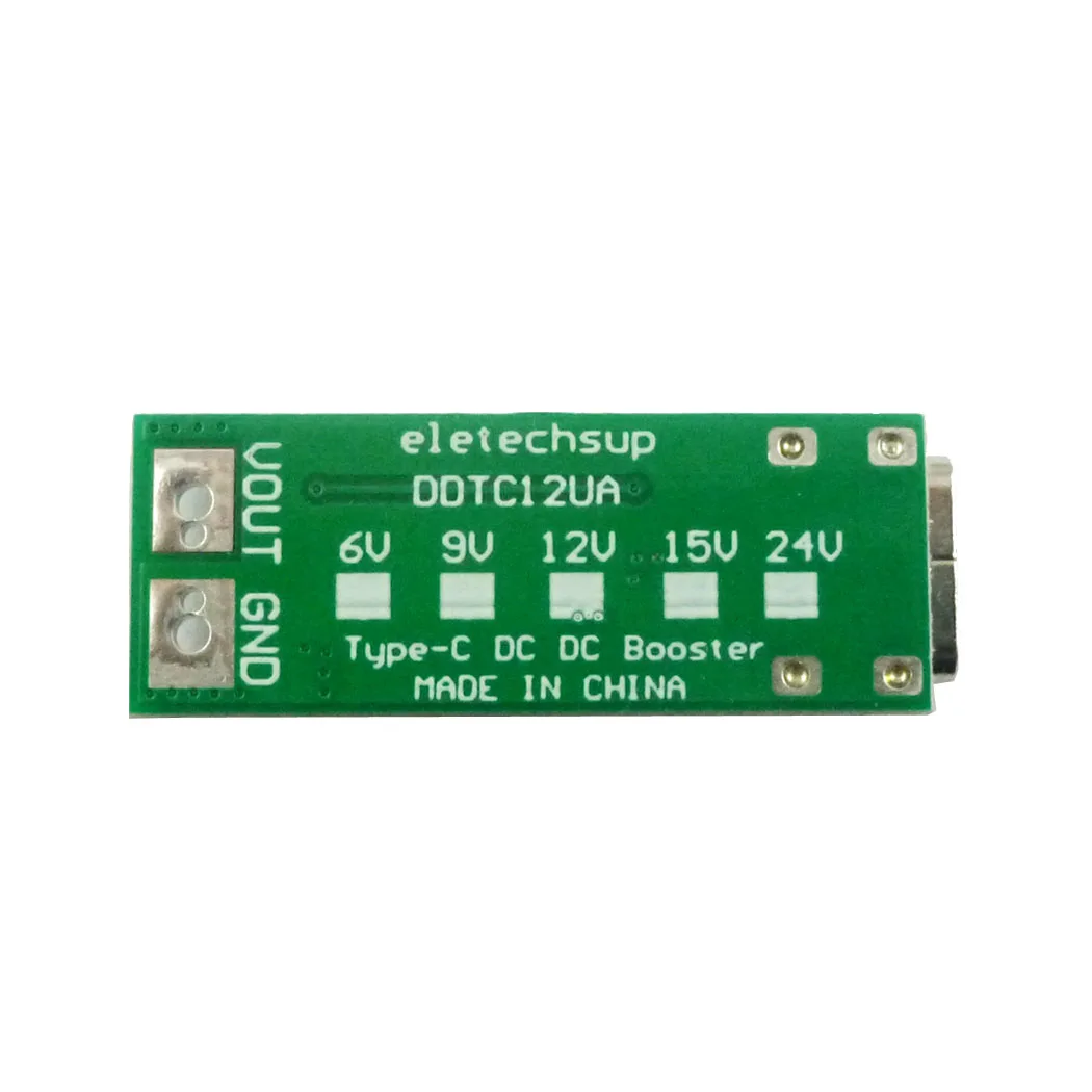 9 Вт mini Type C USB DC 5 В до 6 в 12 15 24 повышающий преобразователь постоянного тока PWM PFM