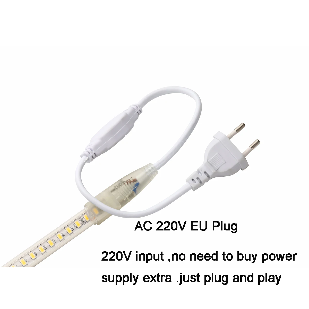 Светодиодный полосы светильник 5730 220V SMD гибкая ленточная 5630 120 светодиодный/м, 1 м, 2 м, 3 м, 5 м, 6 м 8 M 9m 10m+ Мощность штепсельная вилка европейского стандарта