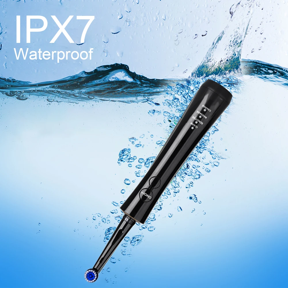 

Mornwell Electric Rotating Toothbrush Adult Timer Brush USB Rechargeable Electric Tooth Brushes with 2pcs Replacement Brush Head