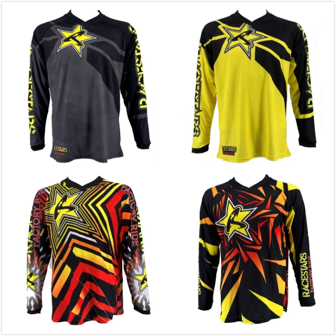 Футболка для мотокросса RACESTARS летняя дышащая футболка с короткими рукавами