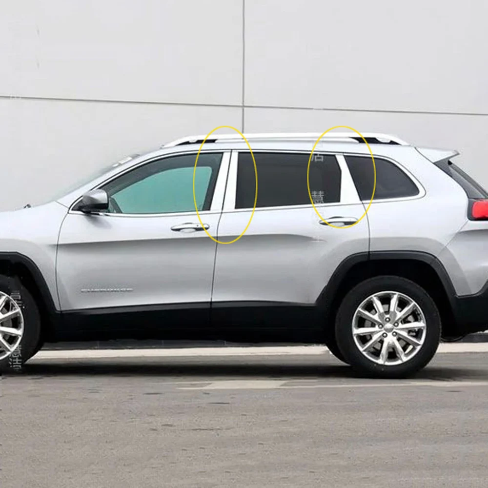 Защитная крышка для окон и центральной двери из нержавеющей стали Накладка Jeep
