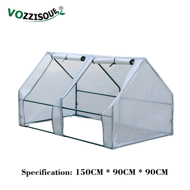 Мини теплица для садовых растений пластиковый чехол с железной подставкой