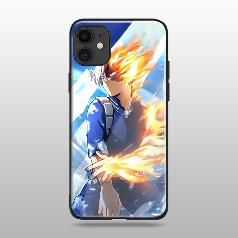 Shoto My Hero academic аниме закаленное стекло Мягкий силиконовый чехол для телефона iPhone SE