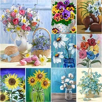 new 5d diy diamond painting crafts gift insert flower diamond embroidery scenery cross stitch full square round drill home decor