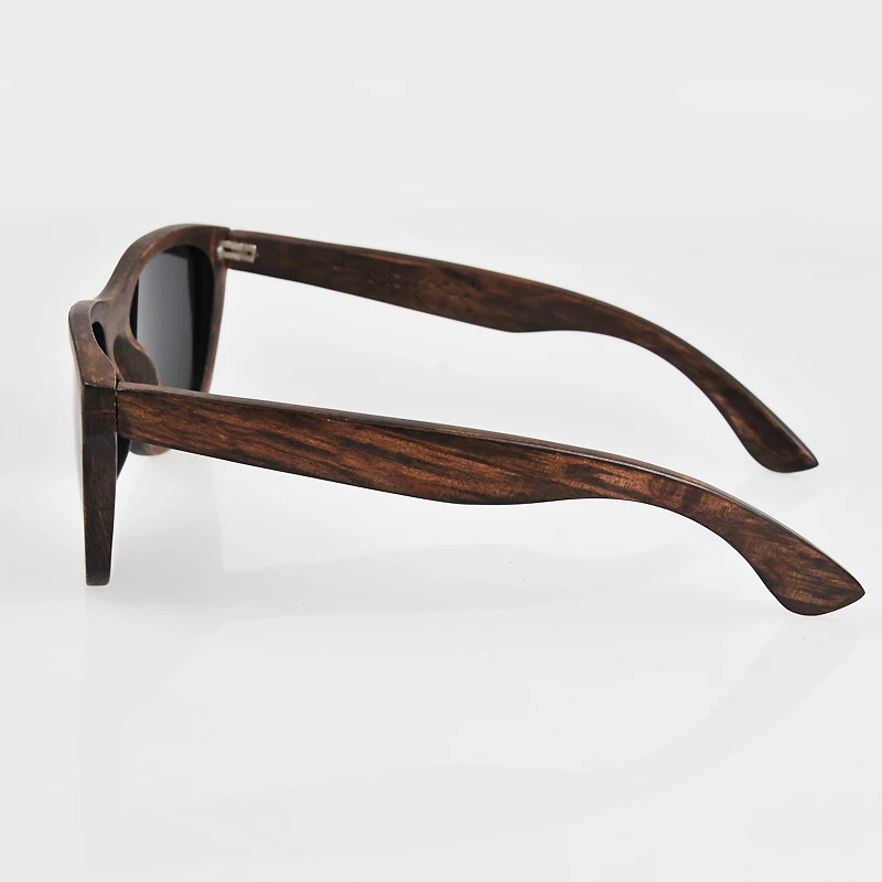 retro wood sunglasses polarized men women handmade black bamboo wooden frame classic brand designer eyeglasses float hot sale free global shipping