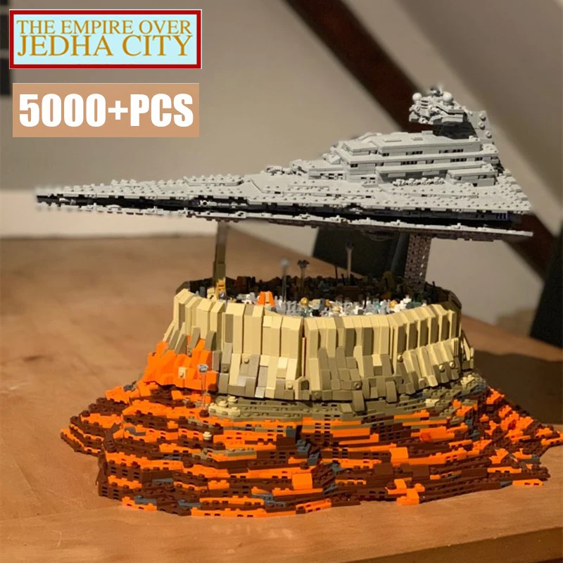 Новый MOC первый заказ Звездные Разрушители войны игрушки Империя Over Jedha подходит