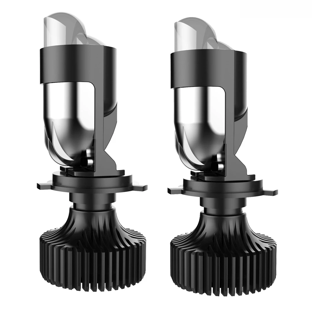 

2 шт. H4 линзы светодиодные лампы Bi светодиодный мини-проектор прямое освещение автомобильные лампы для фар машины Противотуманные фары Hi/Low ...