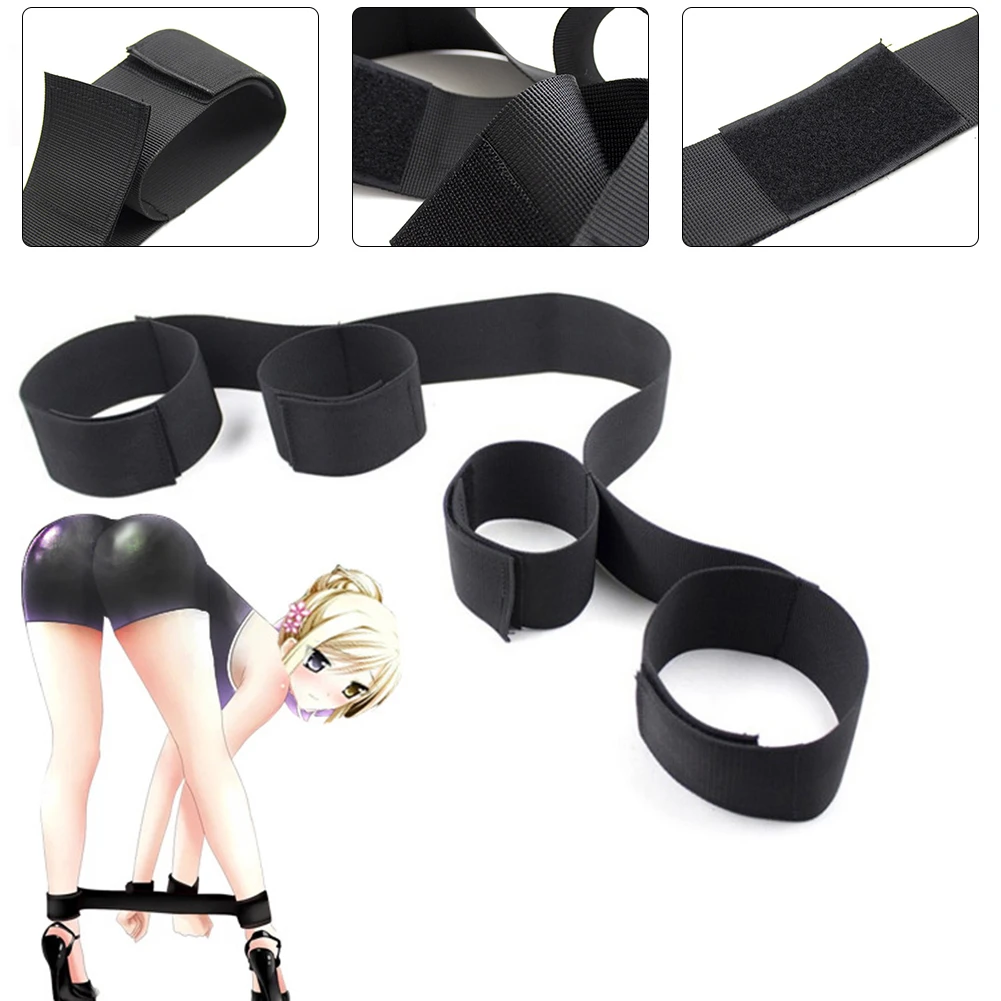 

Adjustable Bed Restraint Straps Soft Comfortable Wrist Straps Kit slave Straps Erotic flirting Fun and Romantic Game for Couple
