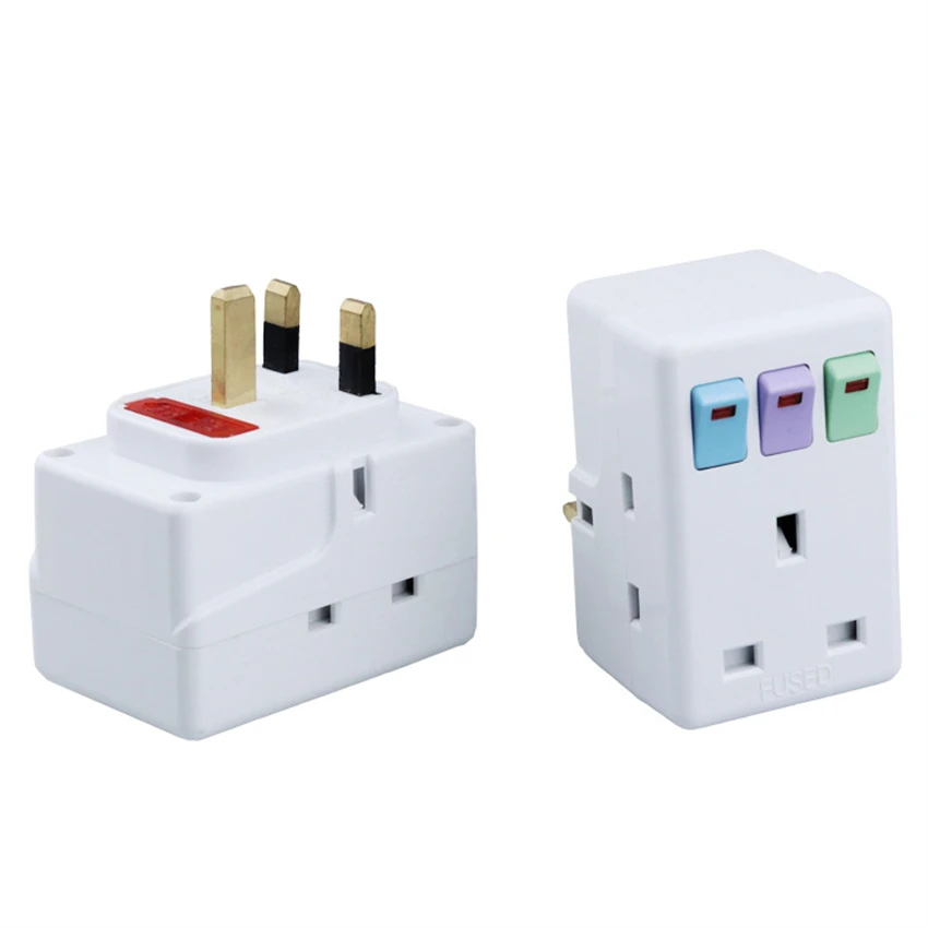 

2 шт. от 1 до 3-Ирландия, Кипр, Мальта, фотосплиттер, 3 выхода, с независимым светодиодным переключателем ВКЛ./выксветодиодный., переменный ток ...