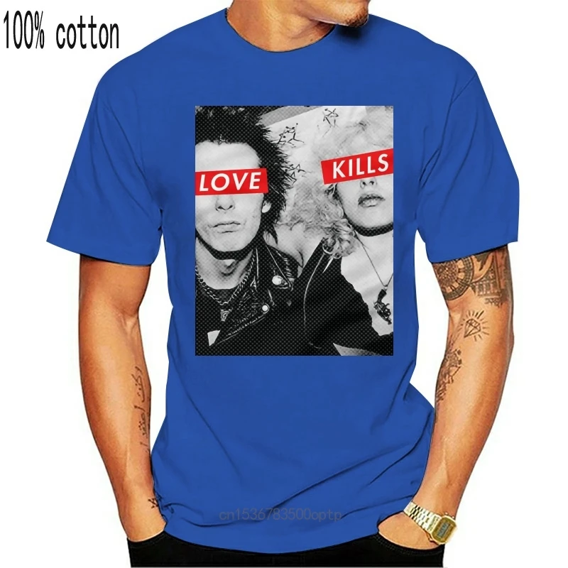 Новинка 2021 Мужская футболка СИД Нэнси Панк 100% премиум-класса хлопок порочные