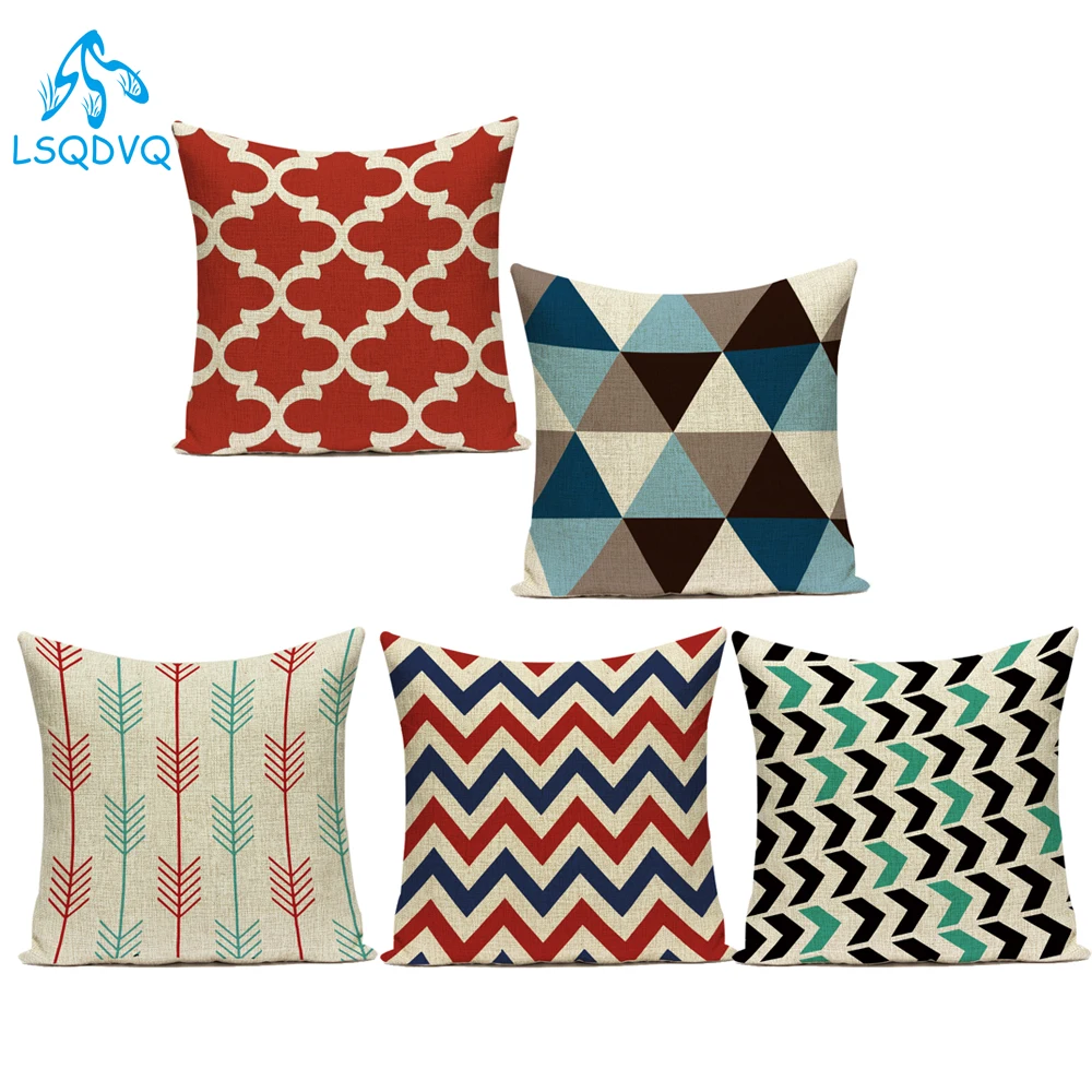 

Полиэстер декоративные подушки волнистыми полосками квадратный диван Чехлы на подушки для дома, домашние декоративные подушки для дивана, ...