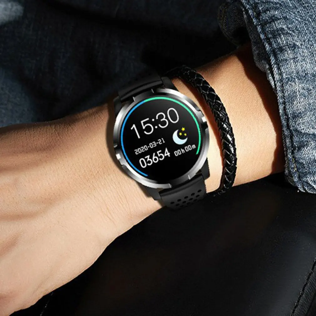 

Go3 Smart Watch Bracelet Round Screen ECG Heart Rate Waterproof Sleep Monitoring Sedentary Reminder Sports Watch