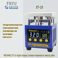 heating table mechanic et 10 intelligent constant temperature double digital display for repairing led lamp of mobile phone pcb
