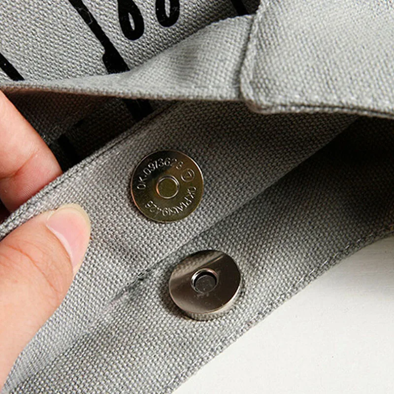 

Women's Simple Japanese Style Canvas Insulated Lunch Bag Portable Thick Aluminum Foil Thermal Lunch Box Bag Portable Food Bags