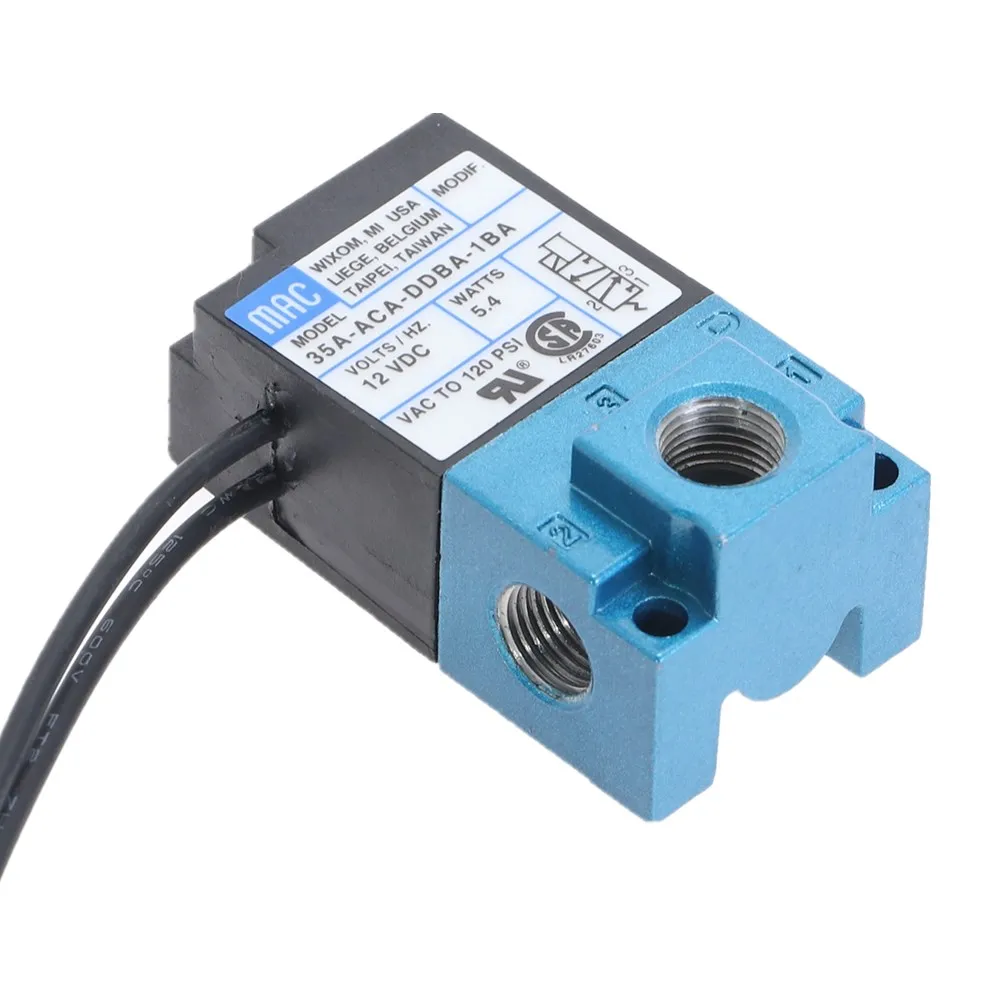 Электромагнитный клапан MAC с 3 портами 12 В постоянного тока 5 4 Вт 35A ACA DDBA 1BA|valve