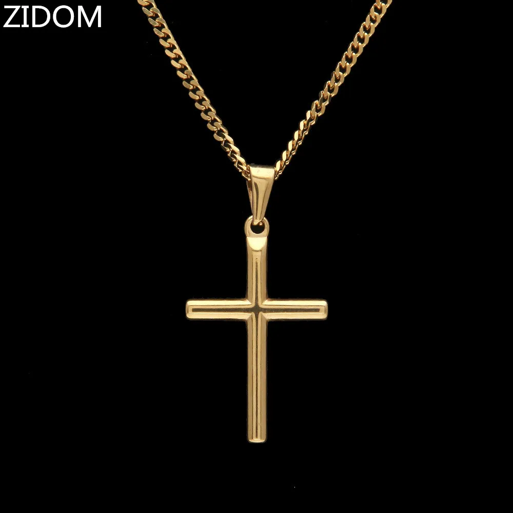 Мужской кулон в виде креста из нержавеющей стали винтажное ожерелье стиле хип