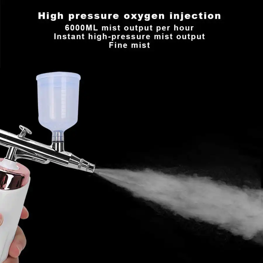 

Handheld High Pressure Oxygen Injection Airbrush Household Moisturizing Spray Machine Tool
