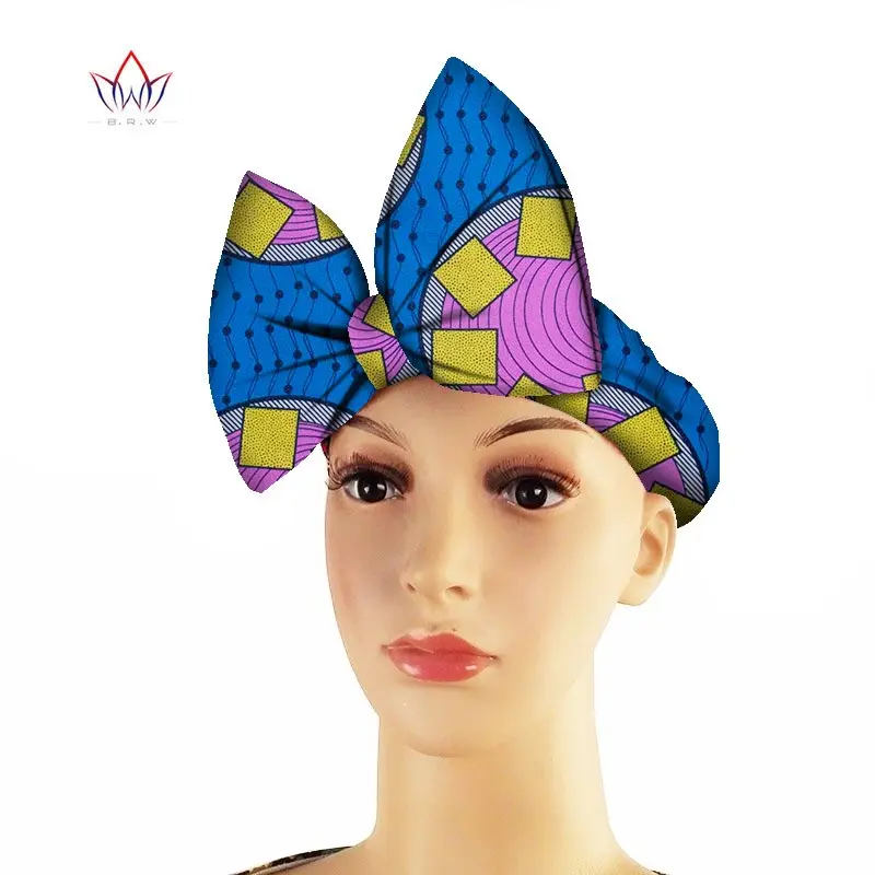 Повязка для волос девочек тюрбан Африканские Этнические Geo батик головная