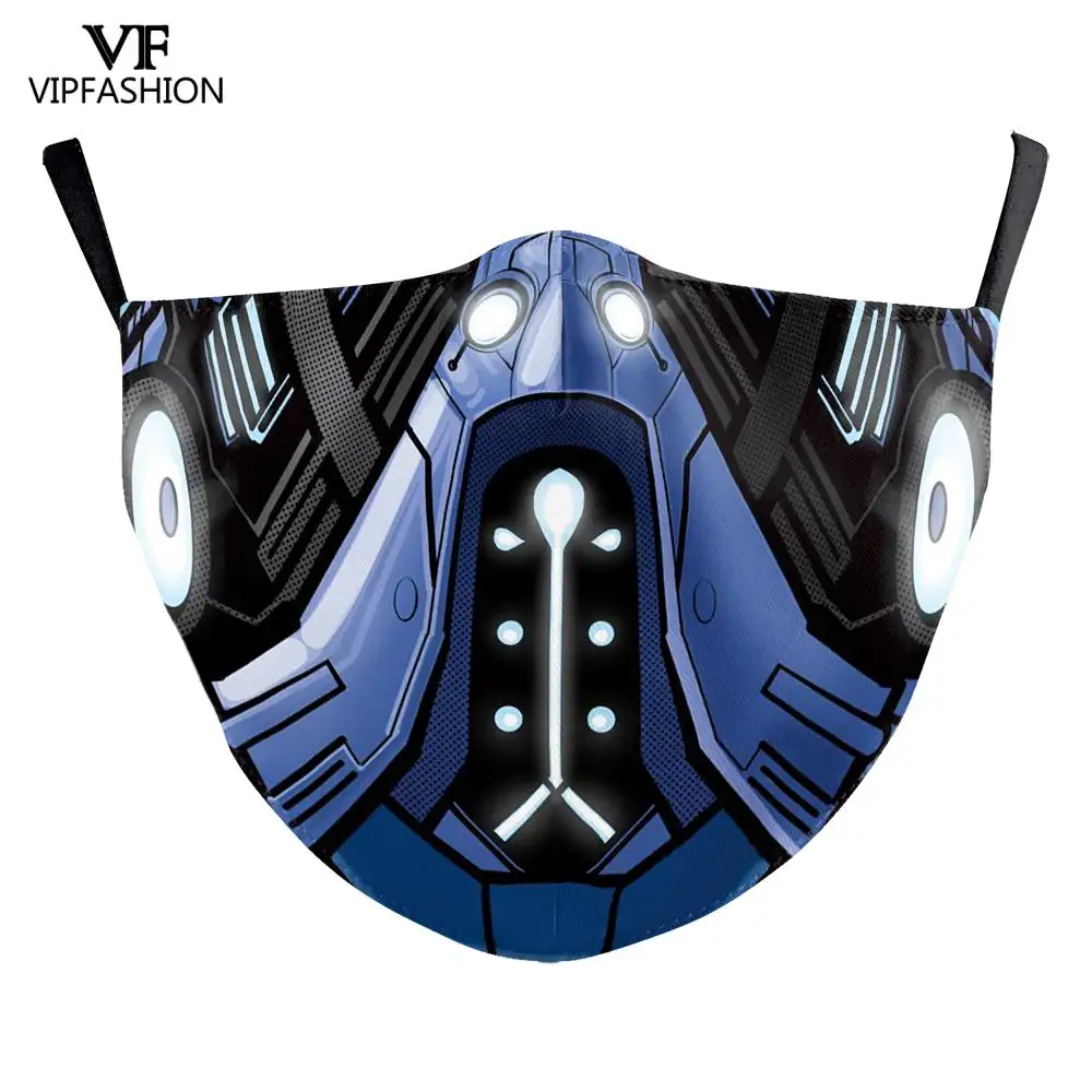 VIP модная многоразовая Регулируемый Маска для лица взрослых 3D с рисованным аниме