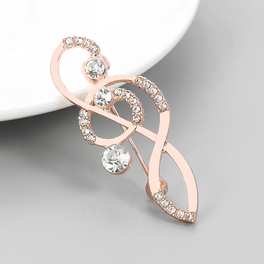 Стразы музыка телефон микрофон Металлическая Булавка певец роскошные ювелирные