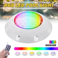 ip68 waterproof 48w remote control rgb submersible 12v led underwater light spotlight for outdoor garden pond swimming pool