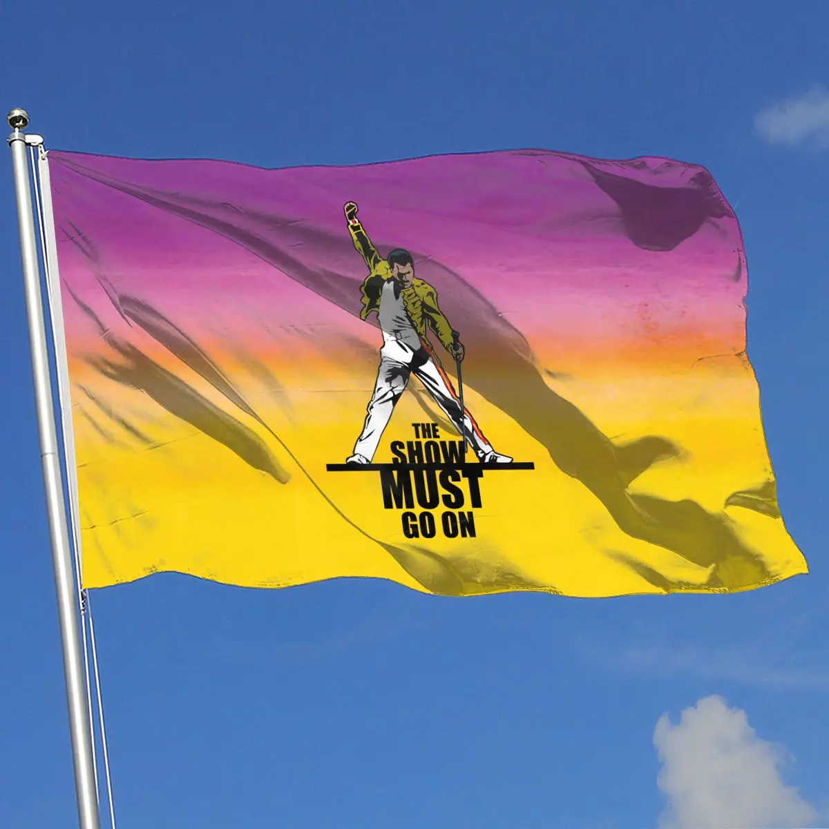 

Queen Band Flags And Banners Graphic Custom Printed Outdoor Decoration High Quality Double Sided Polyester Pride Rainbow