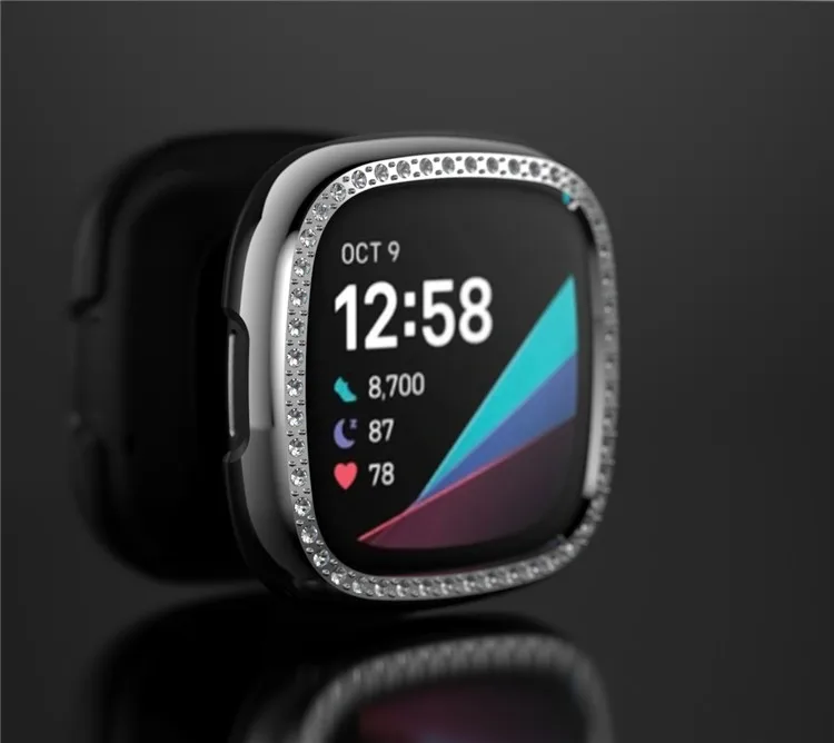 Прозрачный защитный чехол для Fitbit Versa 3/Sense оболочка часов Защитная пленка экрана