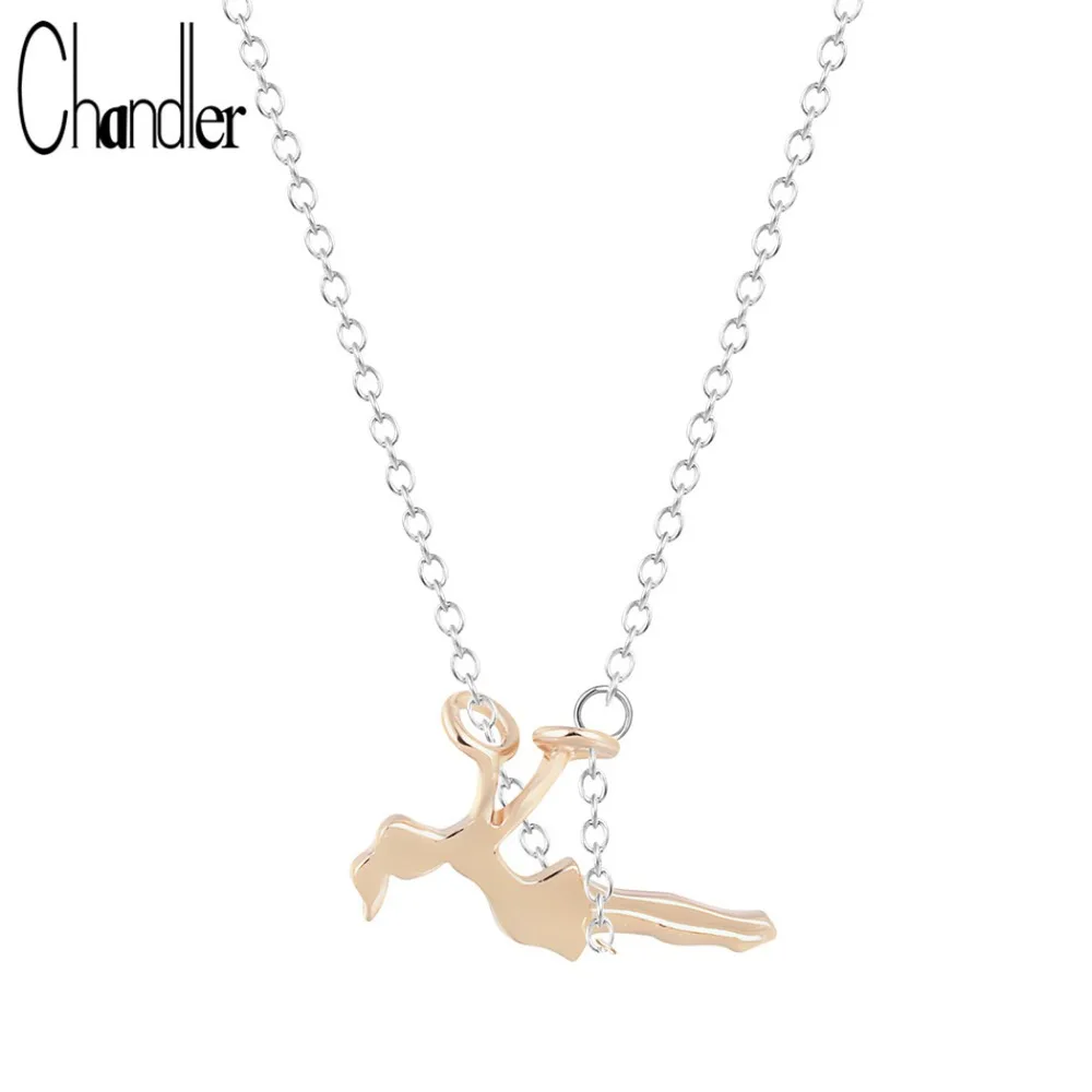 10 шт./лот гимнастика спортивная подвеска ожерелье Longo цепочка Tiffan ювелирные