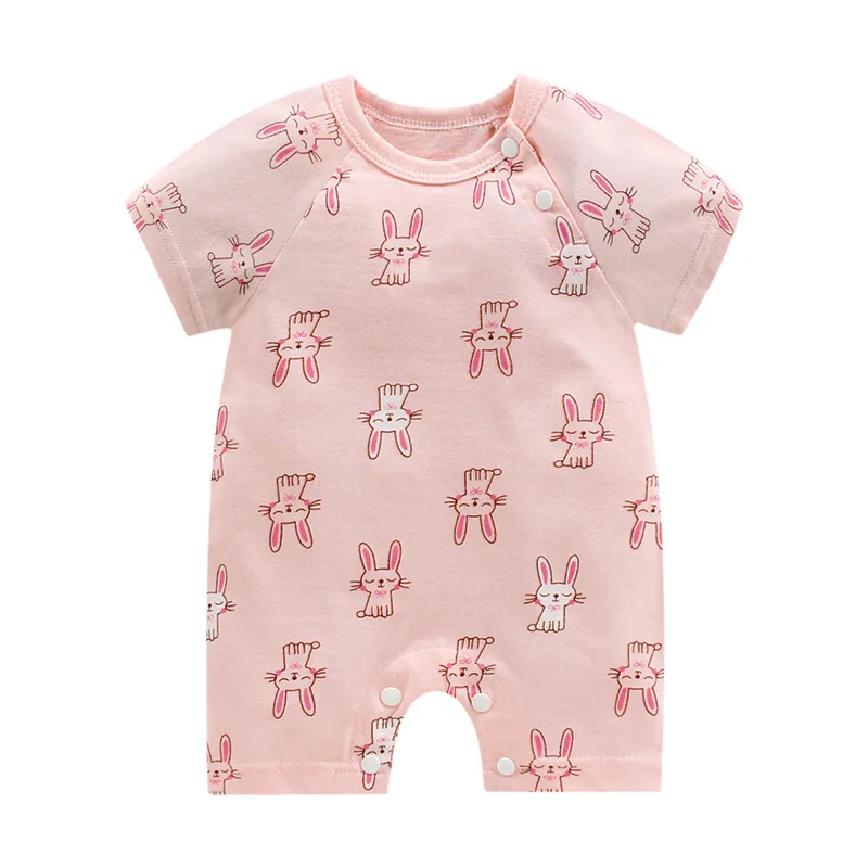 Летний комбинезон для новорожденных мальчиков и девочек 0 24 месяцев детский