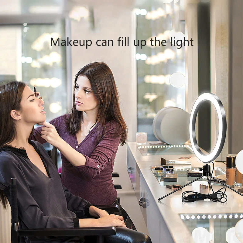 Светодиодный светильник для селфи от 6 дюймов до 10 USB настольный держатель