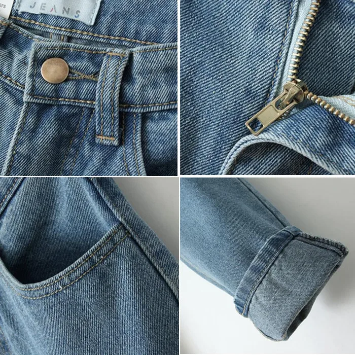 Джинсы МОМ женские с завышенной талией винтажные повседневные хлопковые брюки