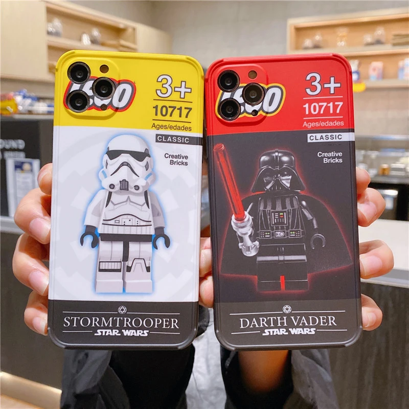 

COOL Star Wars Disney iPhone Case Darth Vader Imperial Stormtrooper Anime Protective Case for iPhone 11/11Pro/12/12Pro/7 8 X