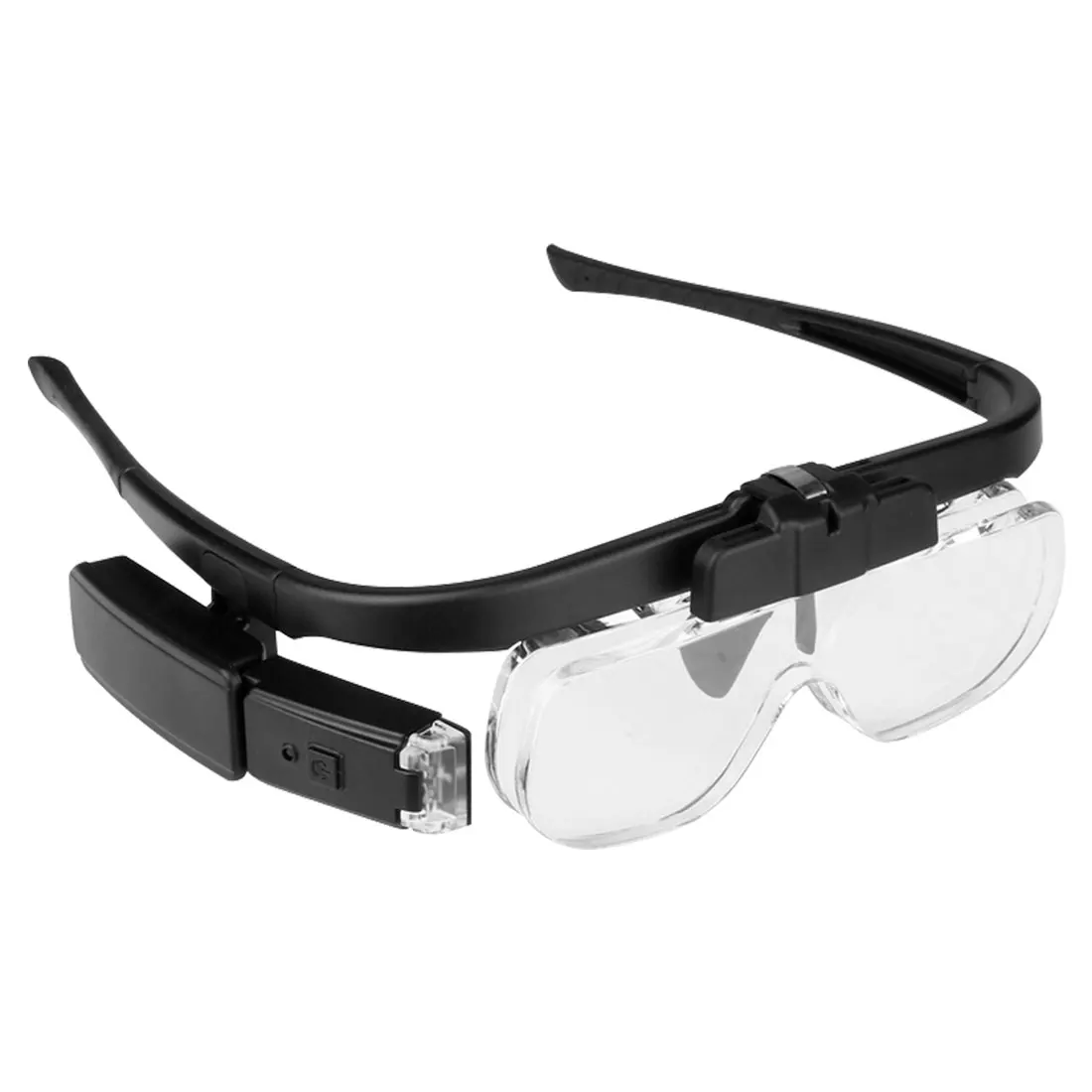 

Adjustable 6 Lens Loupe LED Light Headband Magnifier Glass LED Magnifying Glasses With Lamp 1.5X 2.0X 2.5X 3.5X 4.0X 4.5X
