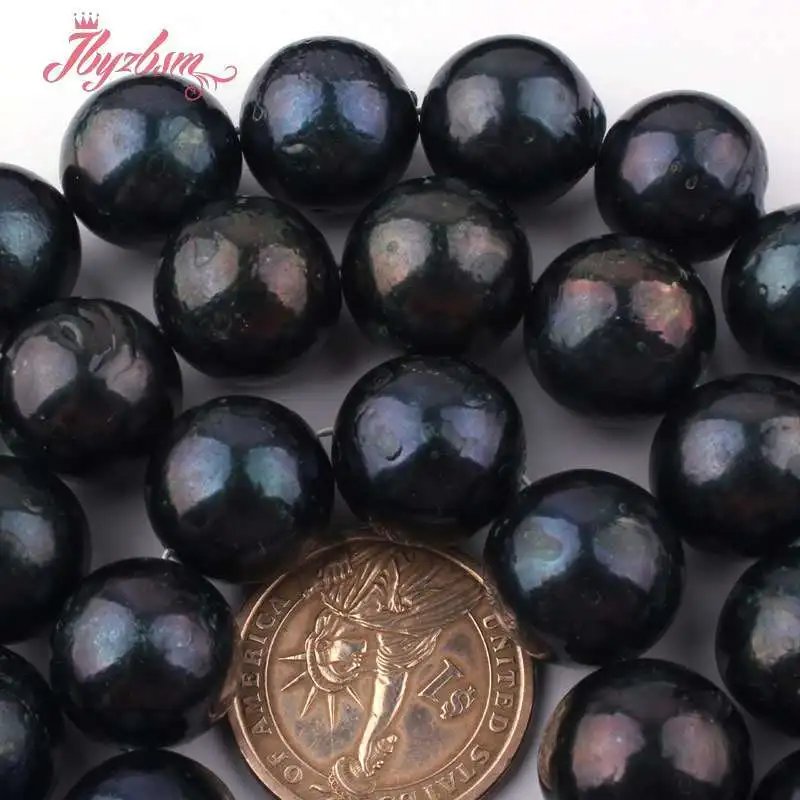 Черный жемчуг пресноводных Nearround натуральные камни Натуральный камень