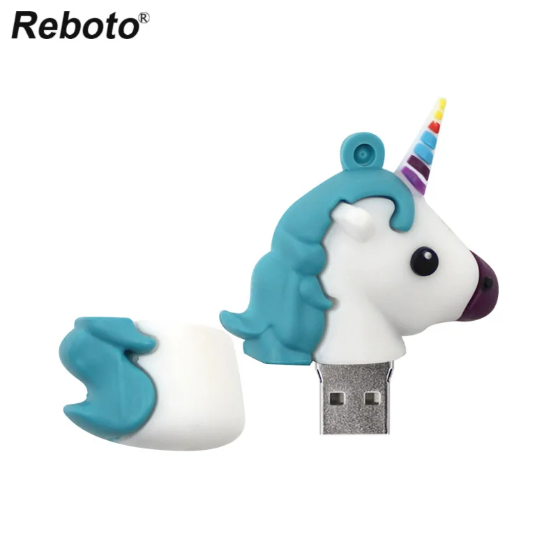 Мультяшный единорог милый флеш накопитель USB флешка 8 гб 16 32 64 cle usb ключ лучший