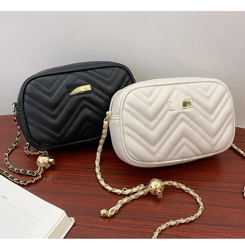 

Messenger Bag Female Summer Small Bag 2021 New Fashion Simple Camera Bag Shoulder Messenger Chain Bag