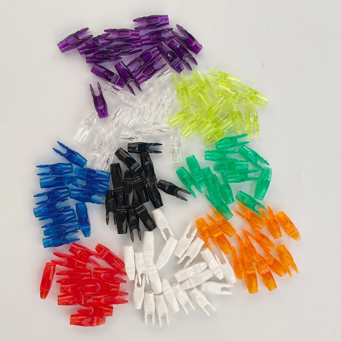 

12pcs Archery Plastic Arrow Nocks ID 3.2/4.2/6.2MM Set Compound Recurve Bow Longbow Hunting Shooting