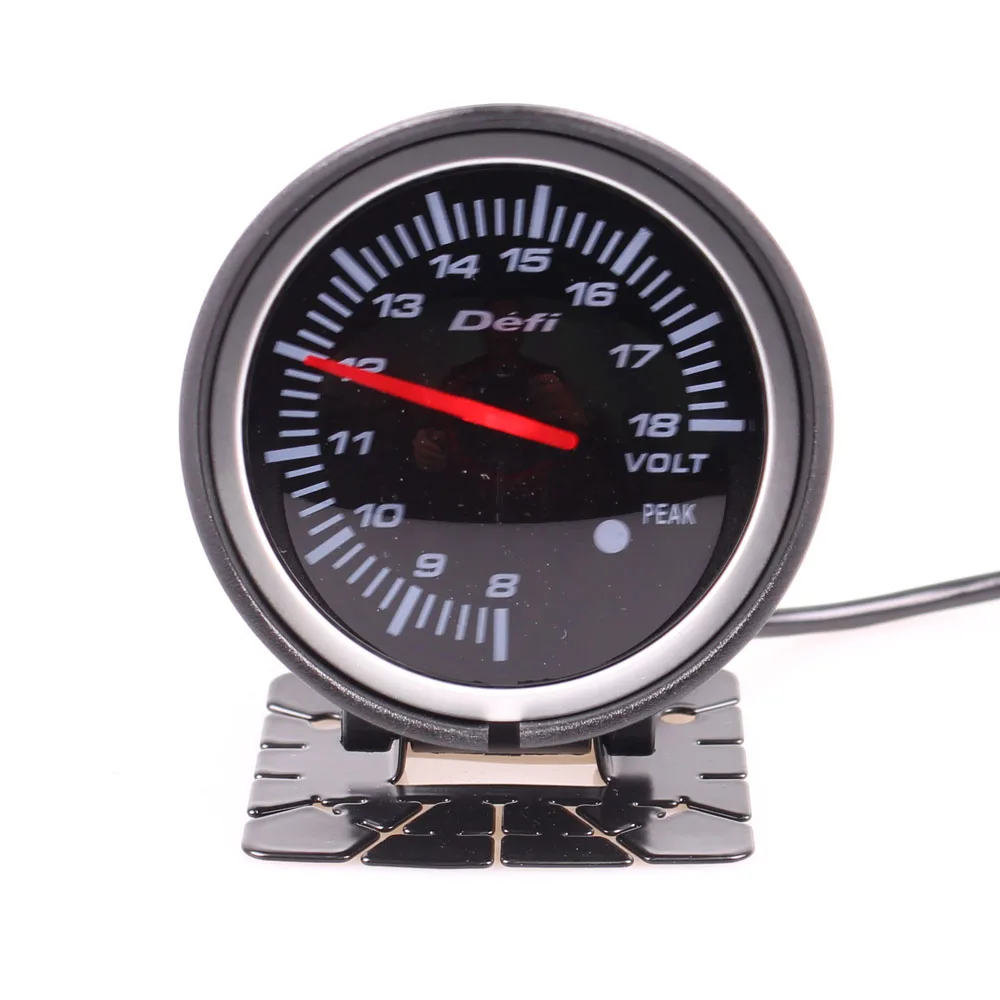 Универсальный автомобильный измеритель Defi BF черный цвет 60 мм красная и белая