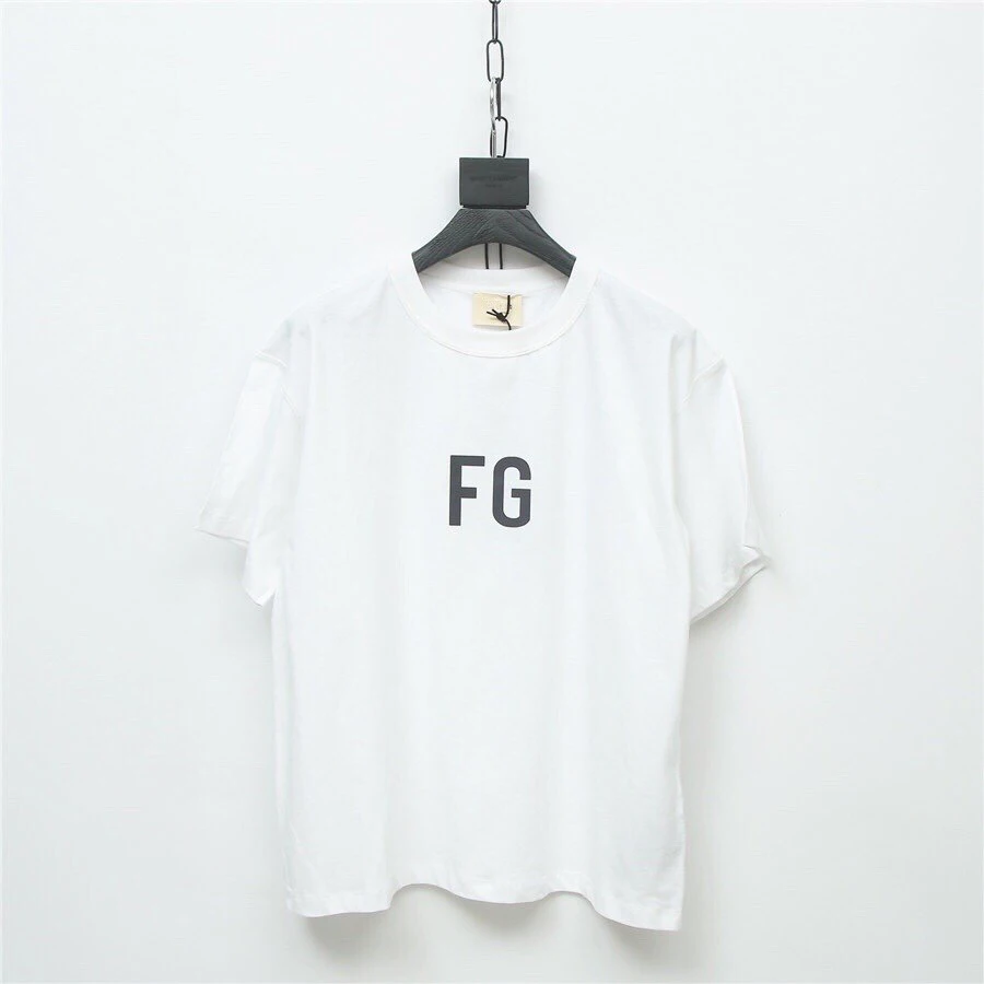 

2020ss Fog Sixth Collection FG Logo Reflective Printed Women Men Oversized T shirts Hiphop Men Casual Short Sleeve T shirt