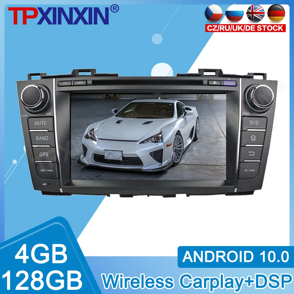 

Android 10 Carplay 4G + 128 ГБ для Mazda 5 2009 2010 2011 2012 радио рекордер DSP мультимедийный плеер стерео головное устройство GPS навигация