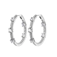 2021 trend aesthetic friends winter christmas silver earrings 100 real sterling silver jewelry 2021 new hoop earrings for women